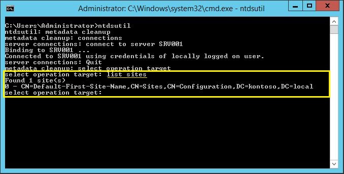 active directory cleanup metadata